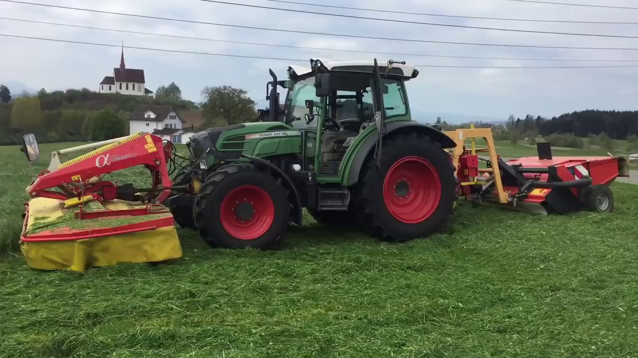 Fendt 211 vario am Limit mit P&ouml;ttinger