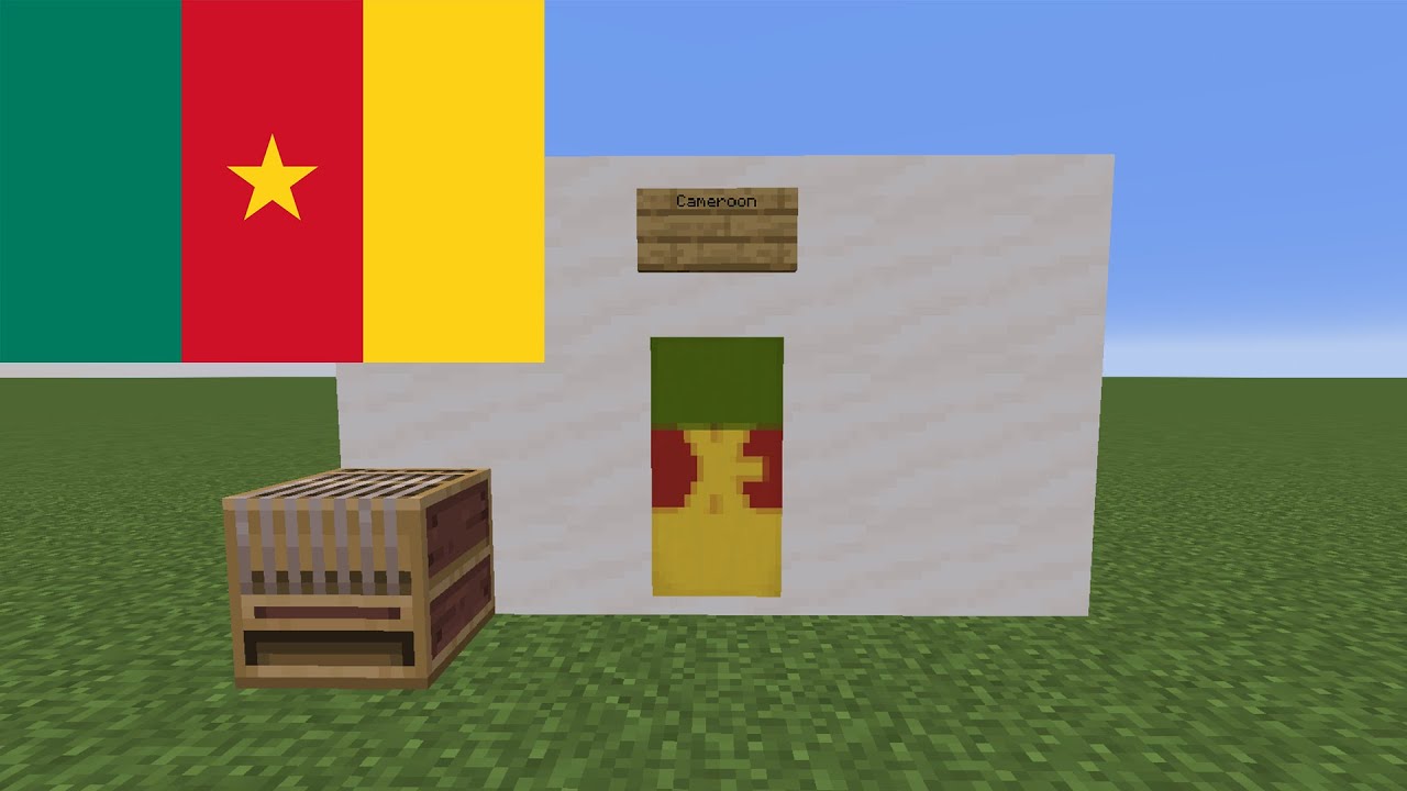 How to Make Cameroon's Flag in Minecraft