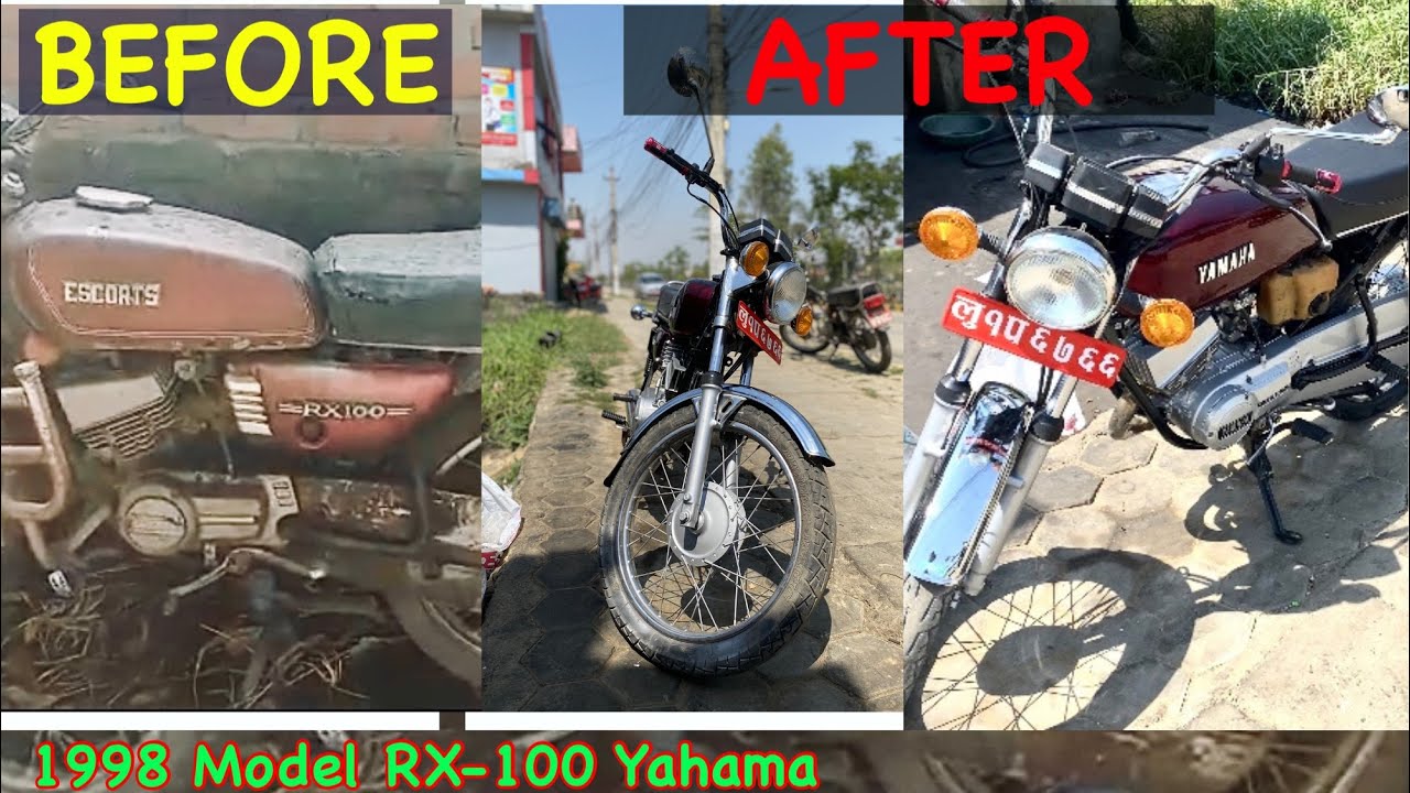 Restoration of 25 Years Old YAHAMA RX-100 in Nepal / 1998 Model/ Vintage Bike.