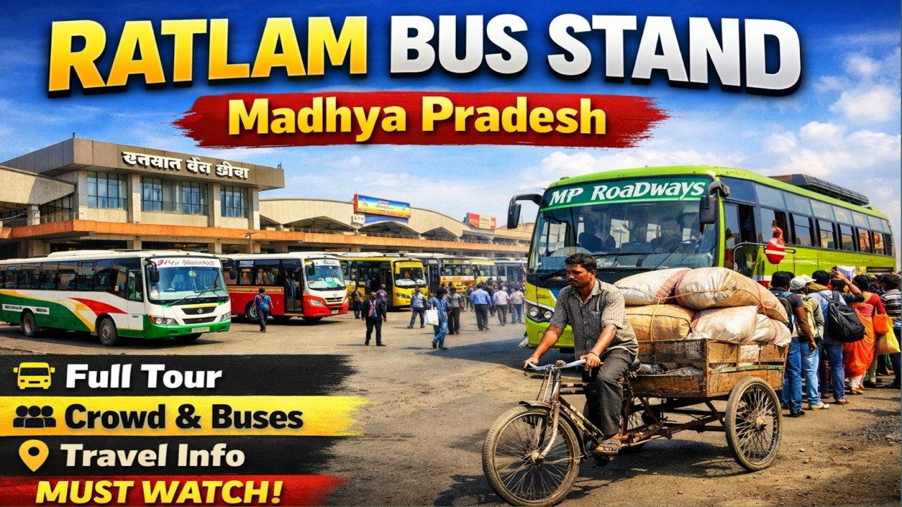 Ratlam Bus Stand Complete Tour 😲 | MP Roadways & Private Buses