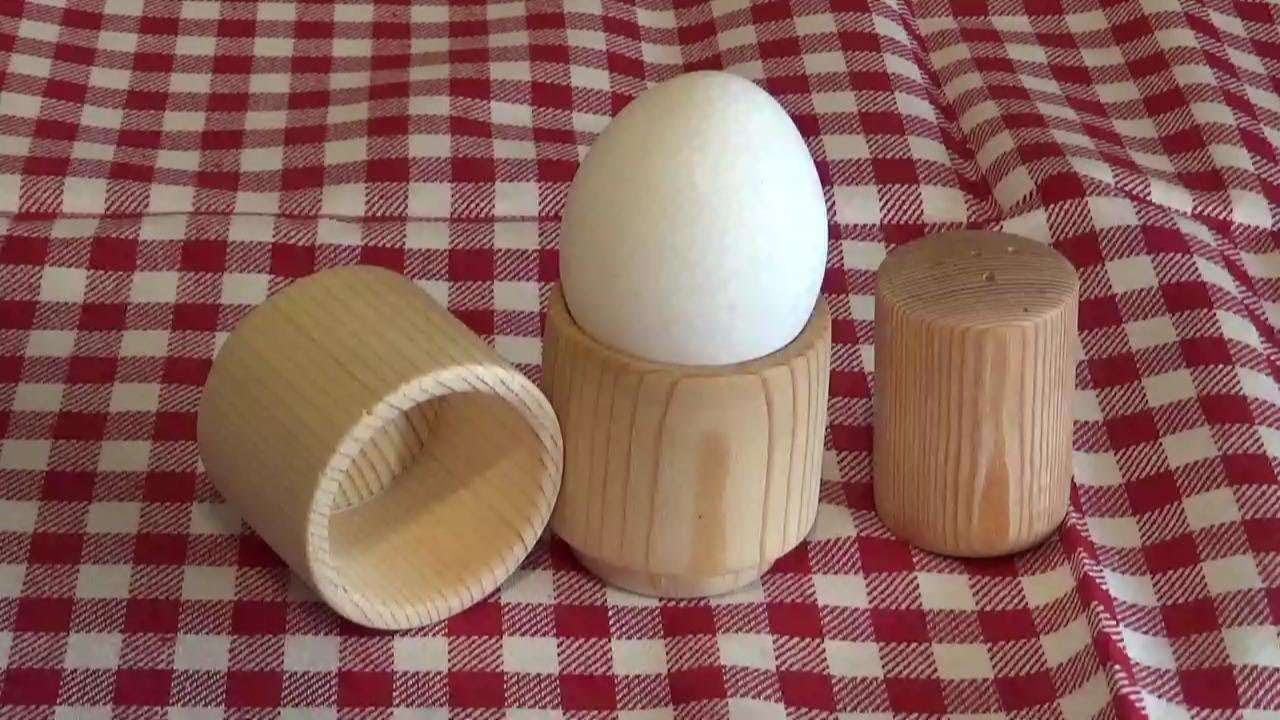 Eierbecher,Salzstreuer als Ostergeschenk drechseln