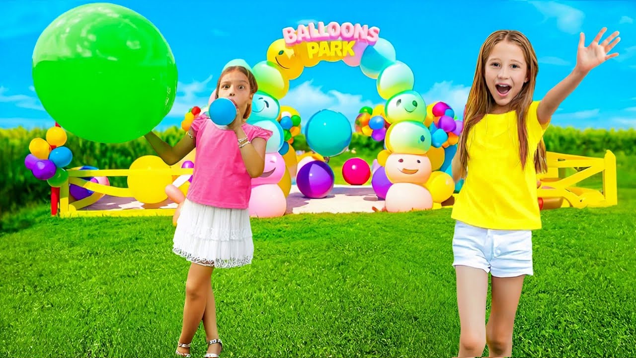 Nastya et des histoires amusantes pour enfants au parc des ballons