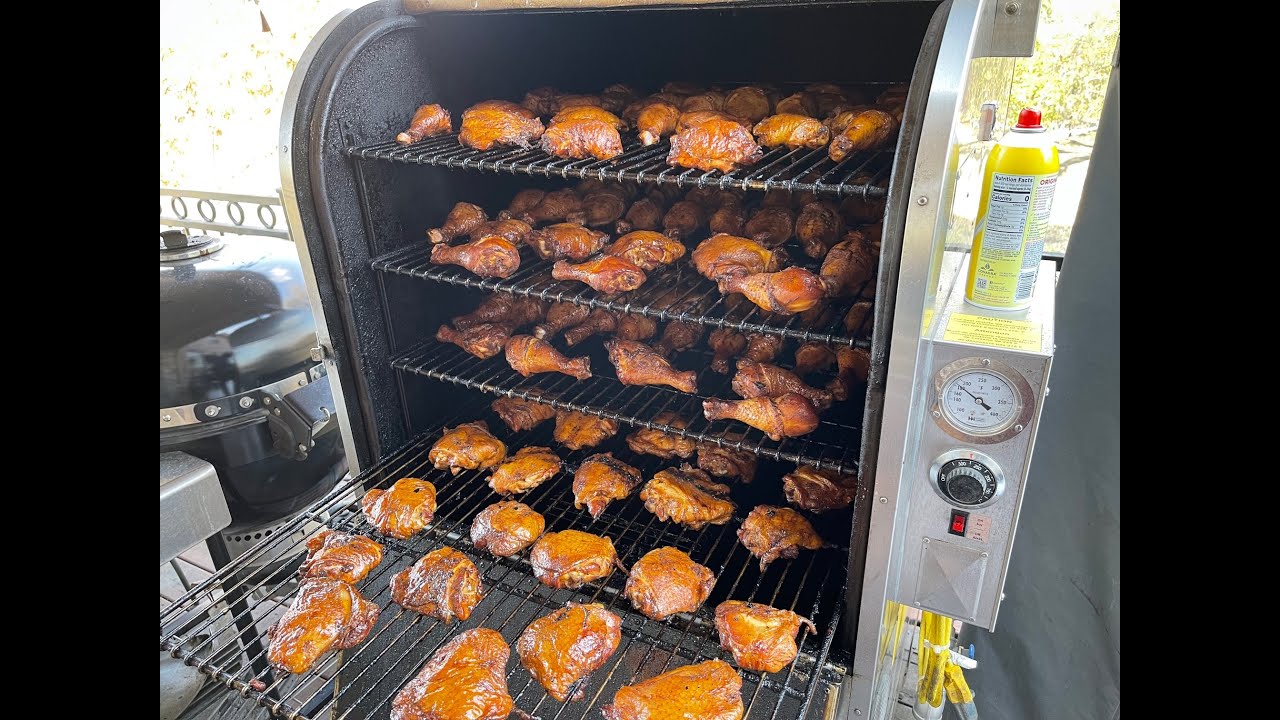 100 Pieces of Smoked Chicken on the Ole Hickory Pits Ace MM (The Capacity King! )  4K