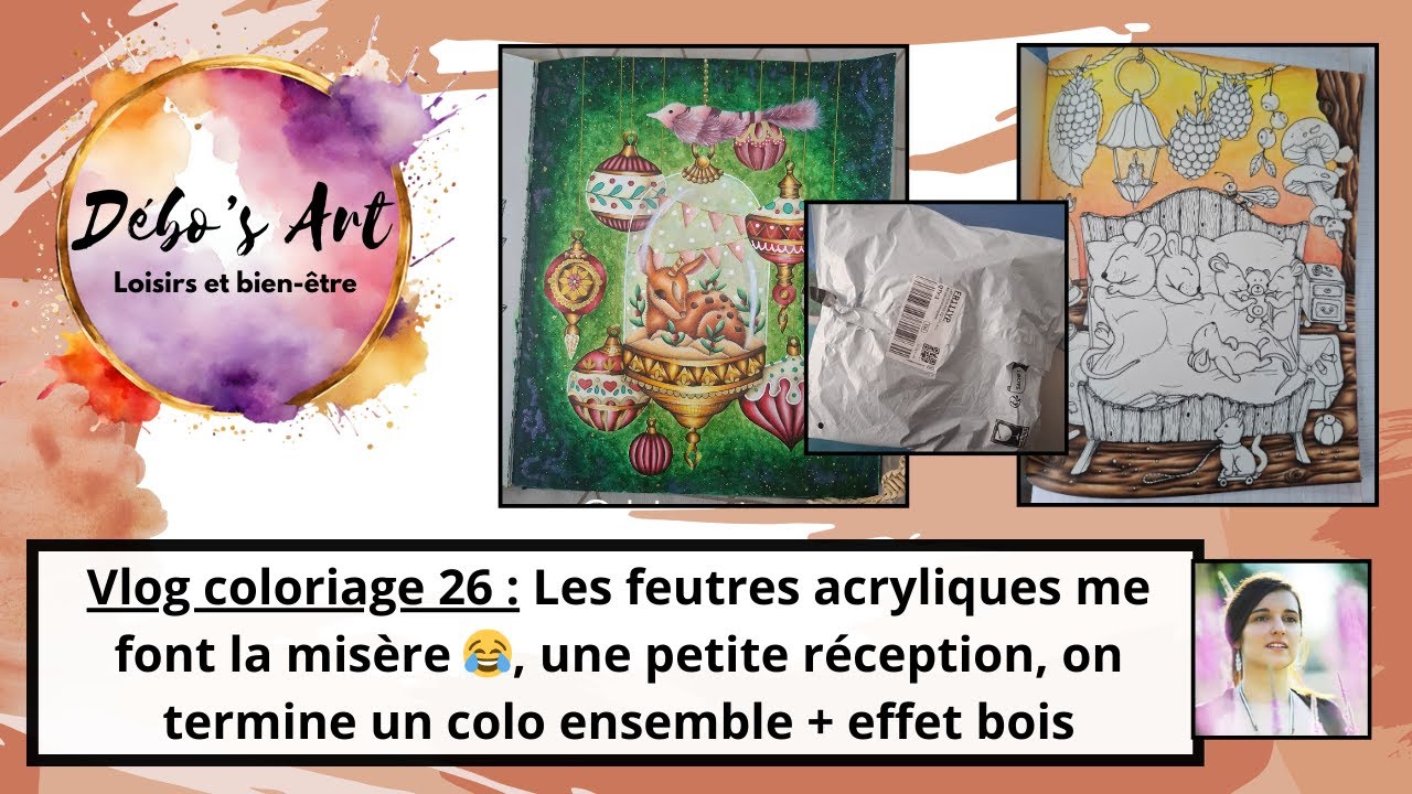 Vlog colo 26 : les feutres acryliques me font la misère, mini réception, colo ensemble et effet bois
