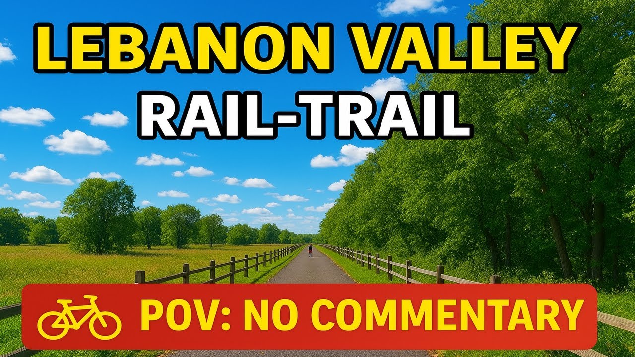 Scenic Pennsylvania Countryside | Lebanon Valley Rail-Trail | POV Ride | No Commentary