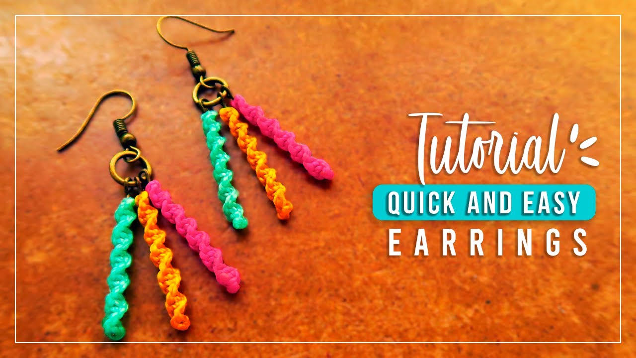 DIY Spiral Earrings &raquo; ⚡️ tutorial | como hacer aretes de hilo f&aacute;cil y r&aacute;pido para principiantes
