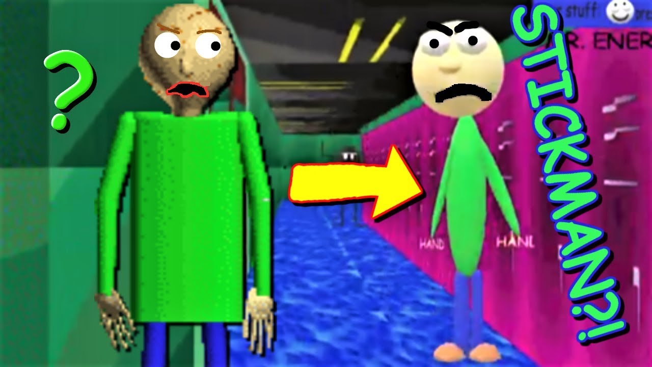 ЧТО ЕСЛИ БЫ БАЛДИ БЫЛ СТИКМЕНОМ?! | МОД Baldi's Basics: Sticky in:fun