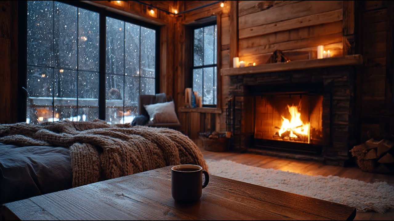 Chalet d&rsquo;Hiver 🔥 Lo-fi Doux pour Moments au Coin du Feu