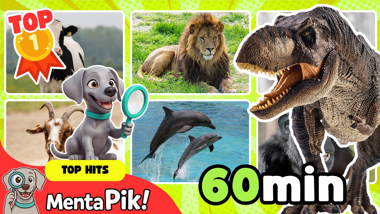 [TOP 1] DINOSAURIOS y ANIMALES para niños - Aventuras con MentaPik!
