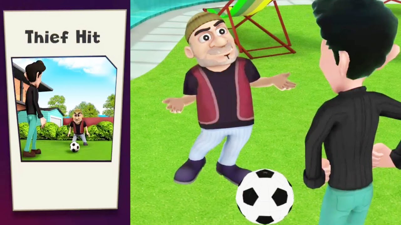 Scary Robber Home Clash - New Update Thief Hit - Football Pranks