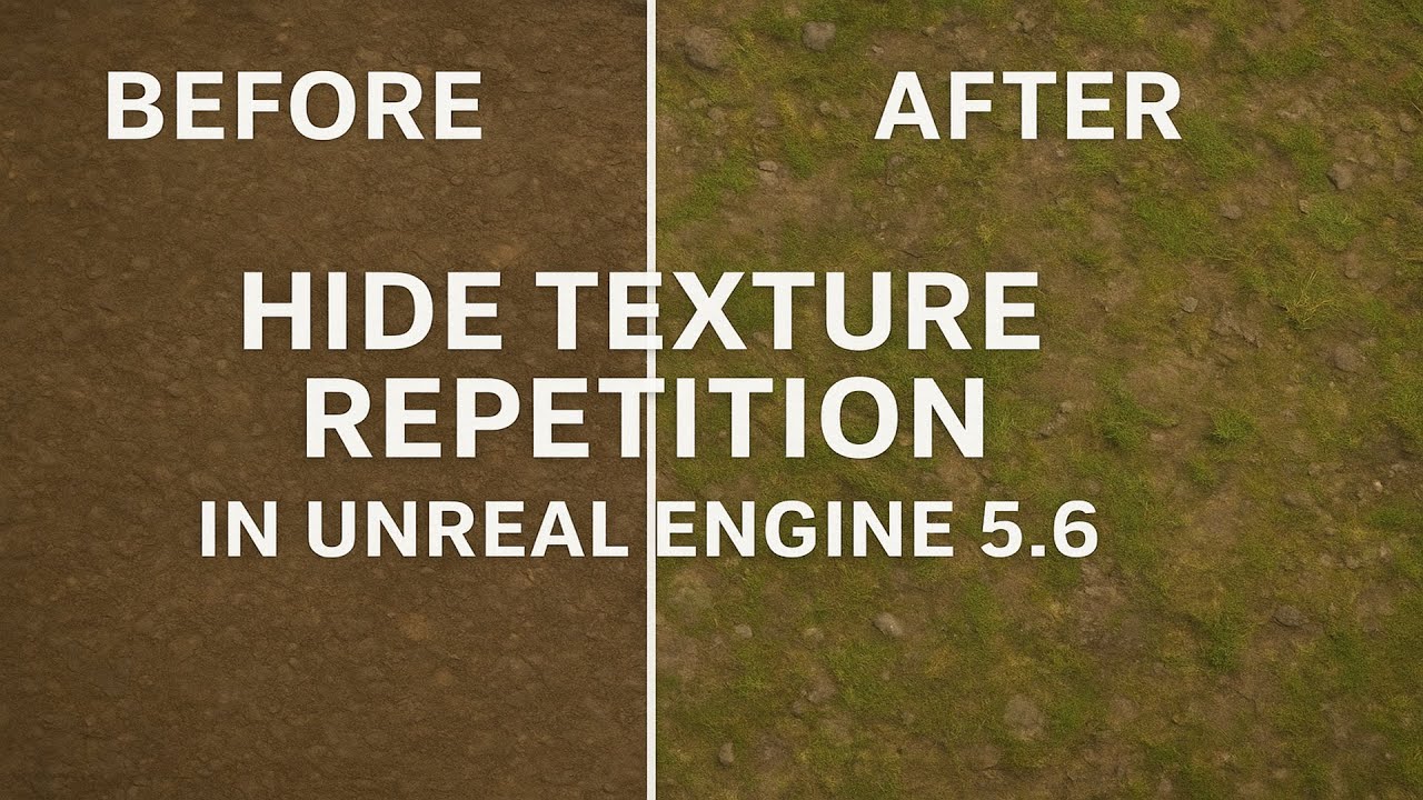 Как скрыть повторение текстур в Unreal Engine 5.6 | Простой урок