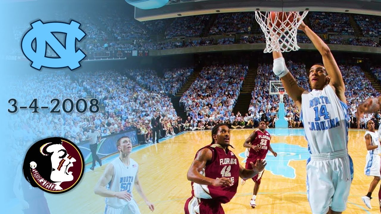 UNC Basketball: #1 North Carolina vs Florida State | 2008 Senior Night | Full Game
