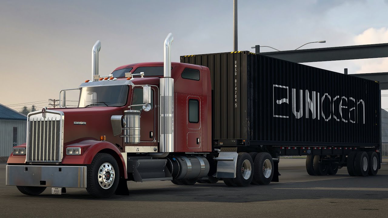 ATS Longview(TX) to Pittsburg(KS) Realistic Driving Kenworth W900