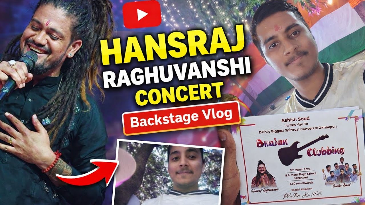 Hansraj Raghuwanshi concert Vlog | Soulful Evening With Baba Hansraj Raghuwanshi #vlog #concert 