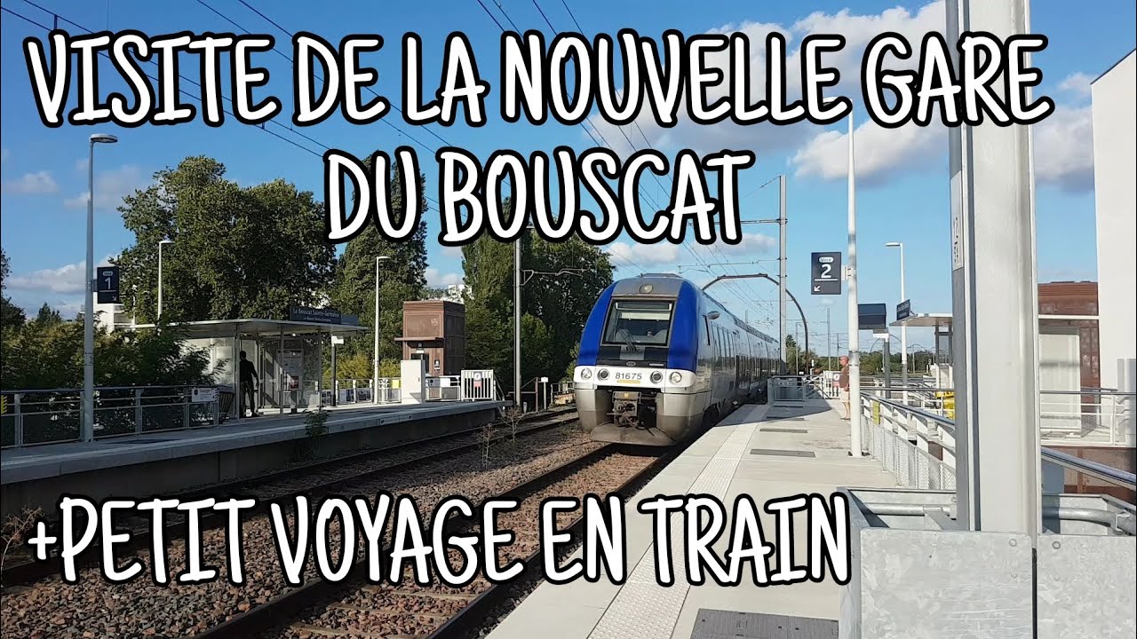 Visite de la nouvelle halte ferroviaire du Bouscat+ petit voyage en ter 👌
