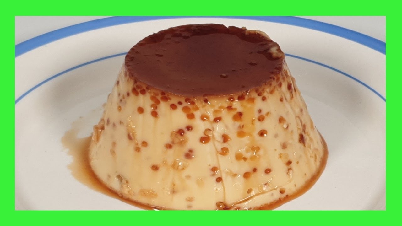 flan de huevo casero al baño maria al horno