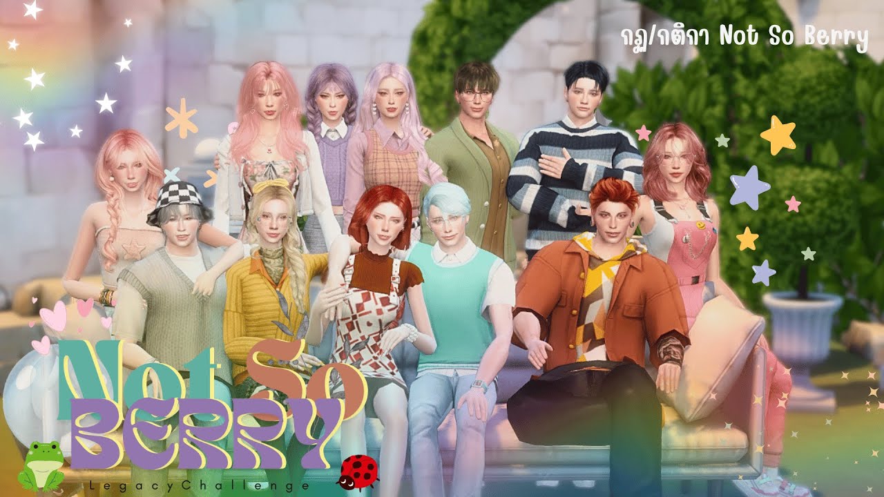 The Sims 4 Not So Berry | Not So Berry Legacy Challenge rules 🌈 | กฏกติกาตระกูลเบอร์รี่ทั้ง 10 สี