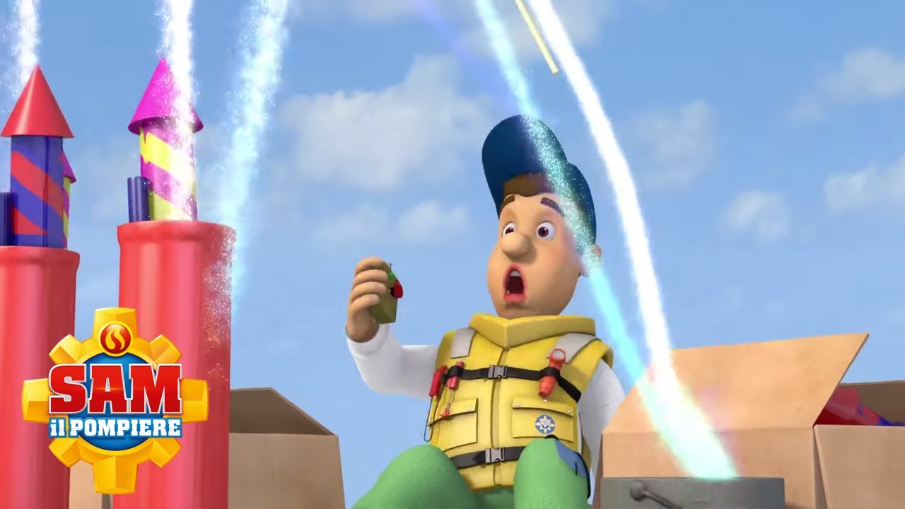 Incidente di fuochi d'artificio! | Sam il pompiere ufficiale | Cartoni animati per bambini