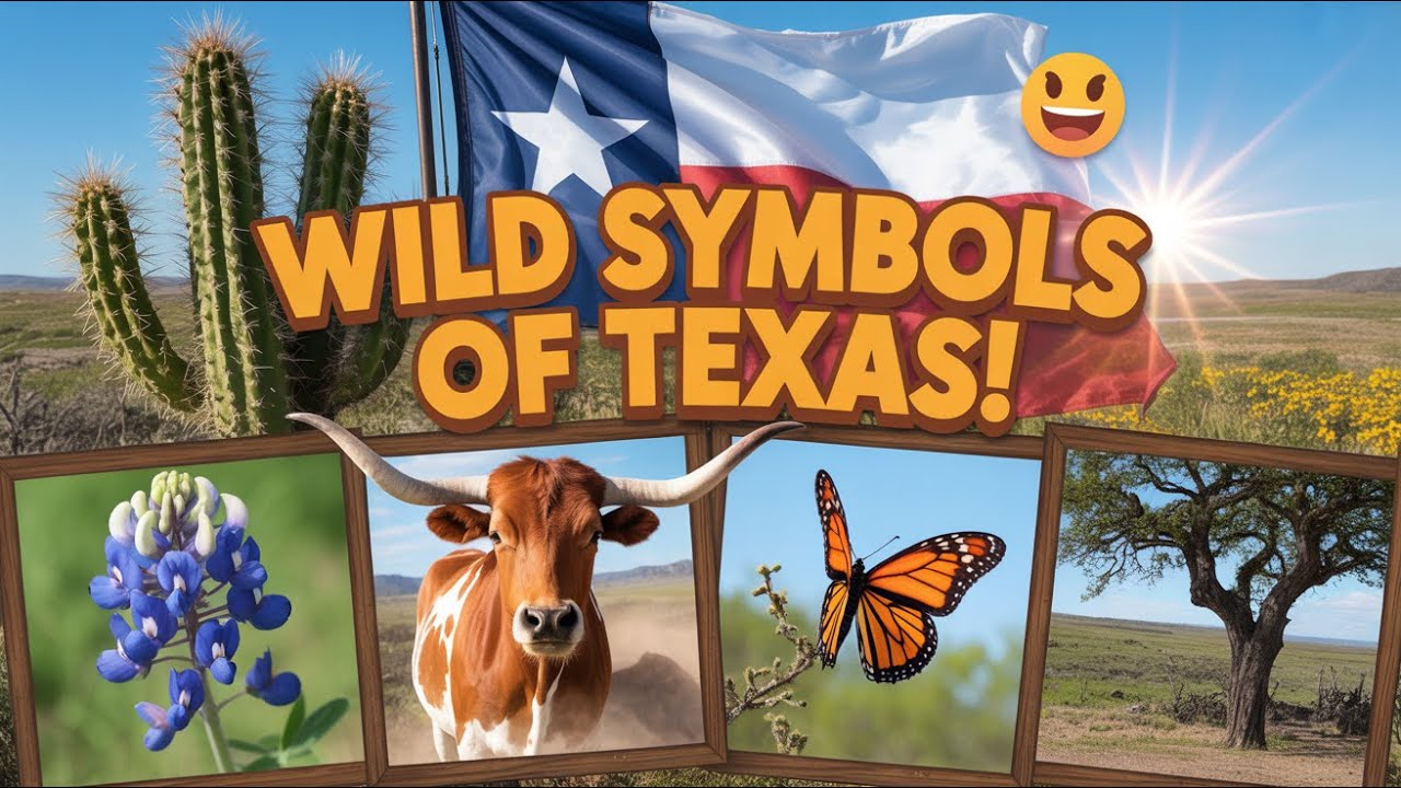 Texas State Symbols EXPLAINED for Kids! 🤠⭐ Bluebonnets to Blood-Squirting Lizards