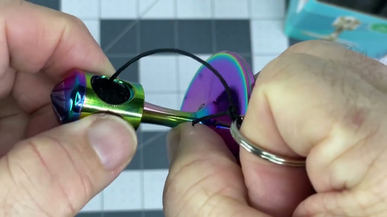 HSRBO Stainless Steel Spinning Top Review, decent but not great, string too thick for good launch