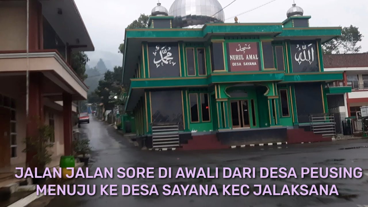 Jalan jalan sore di awali dari desa peusing lanjut ke desa sayana kec Jalaksana kab Kuningan