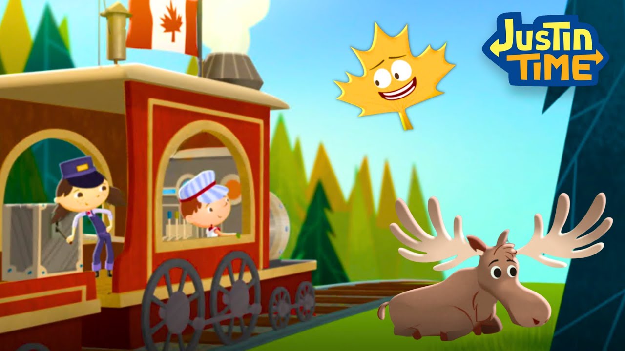Train Adventures! 🍁🎃 | Full Episode | Justin Time | Cartoons for Kids