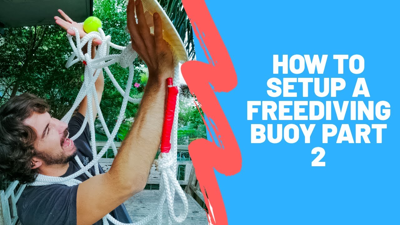 how to setup a freediving rope part 2 - Marking your freediving training line