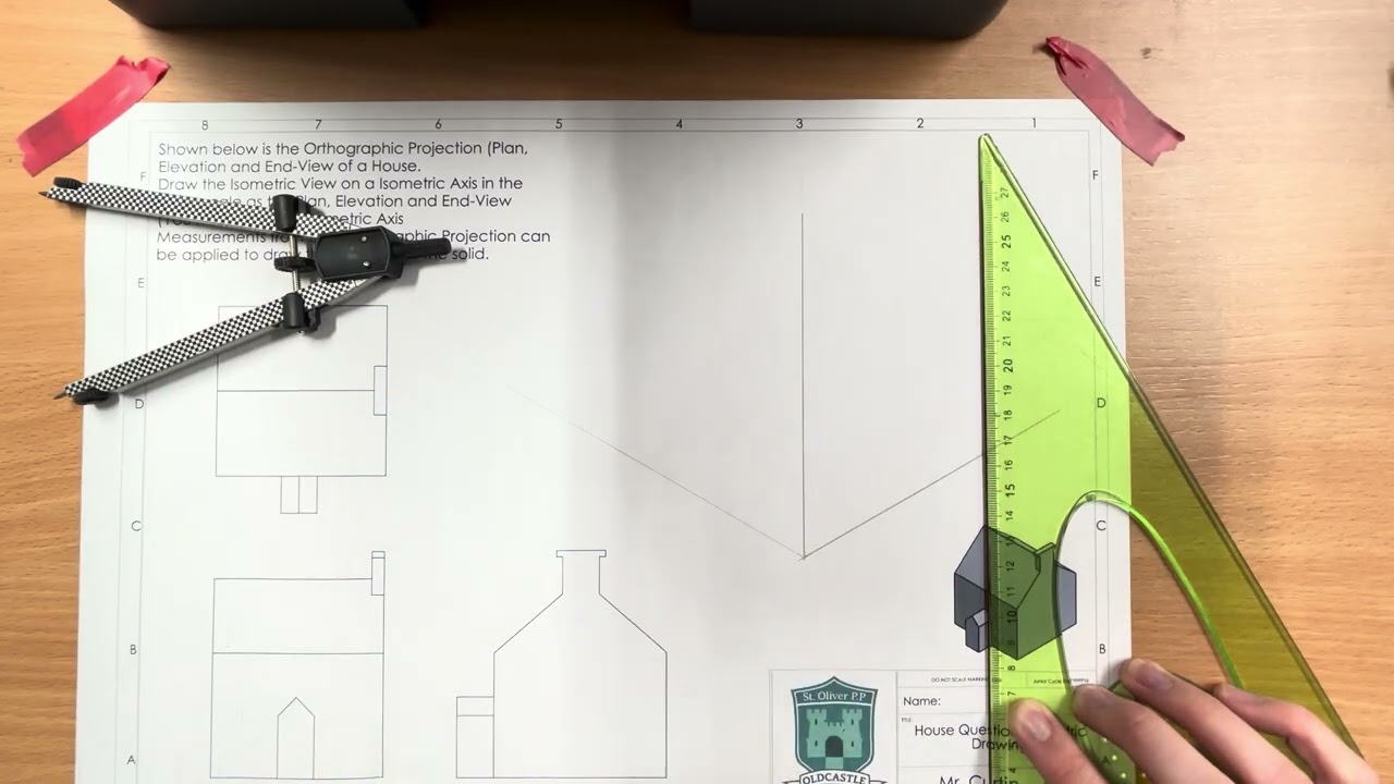Isometric Drawing- Lesson 3 part 1- House Question
