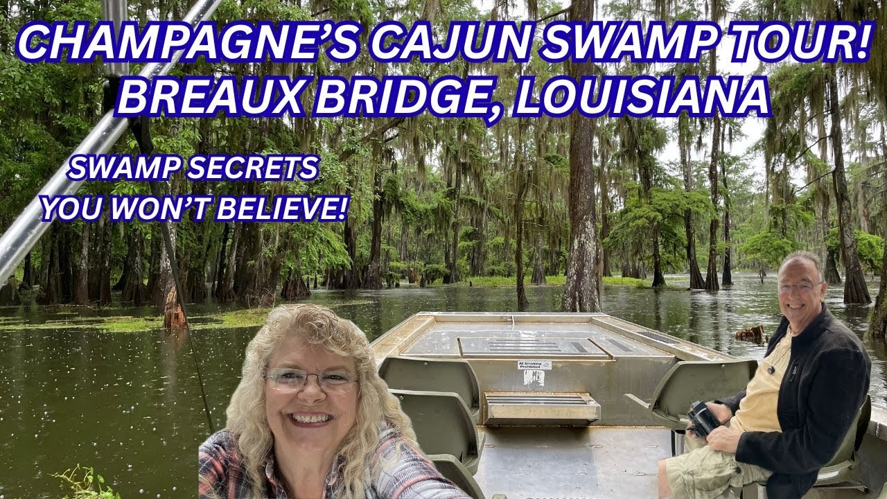 Champagne's Cajun Swamp Tour Breaux Bridge, Louisiana! Fun Tour of Moss, Magic, Cypress & Gators?