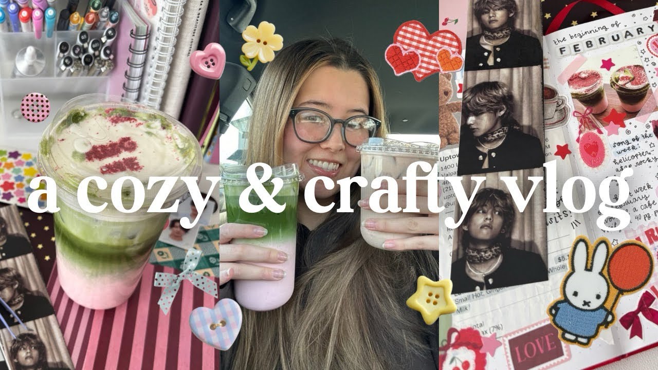 highly caffeinated & highly crafty | journal with me, organize craft supplies, and more!