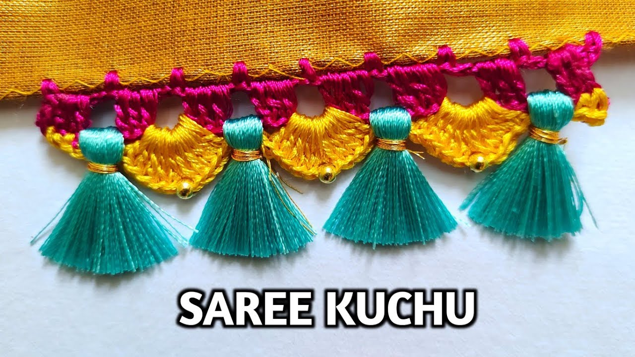 Saree Kuchu Simple Saree Kuchu Design Tutorial For Beginners #42 Anu Creations