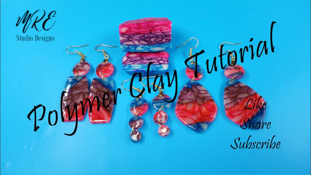 Translucent Polymer Clay and Alcohol Inks Tutorial