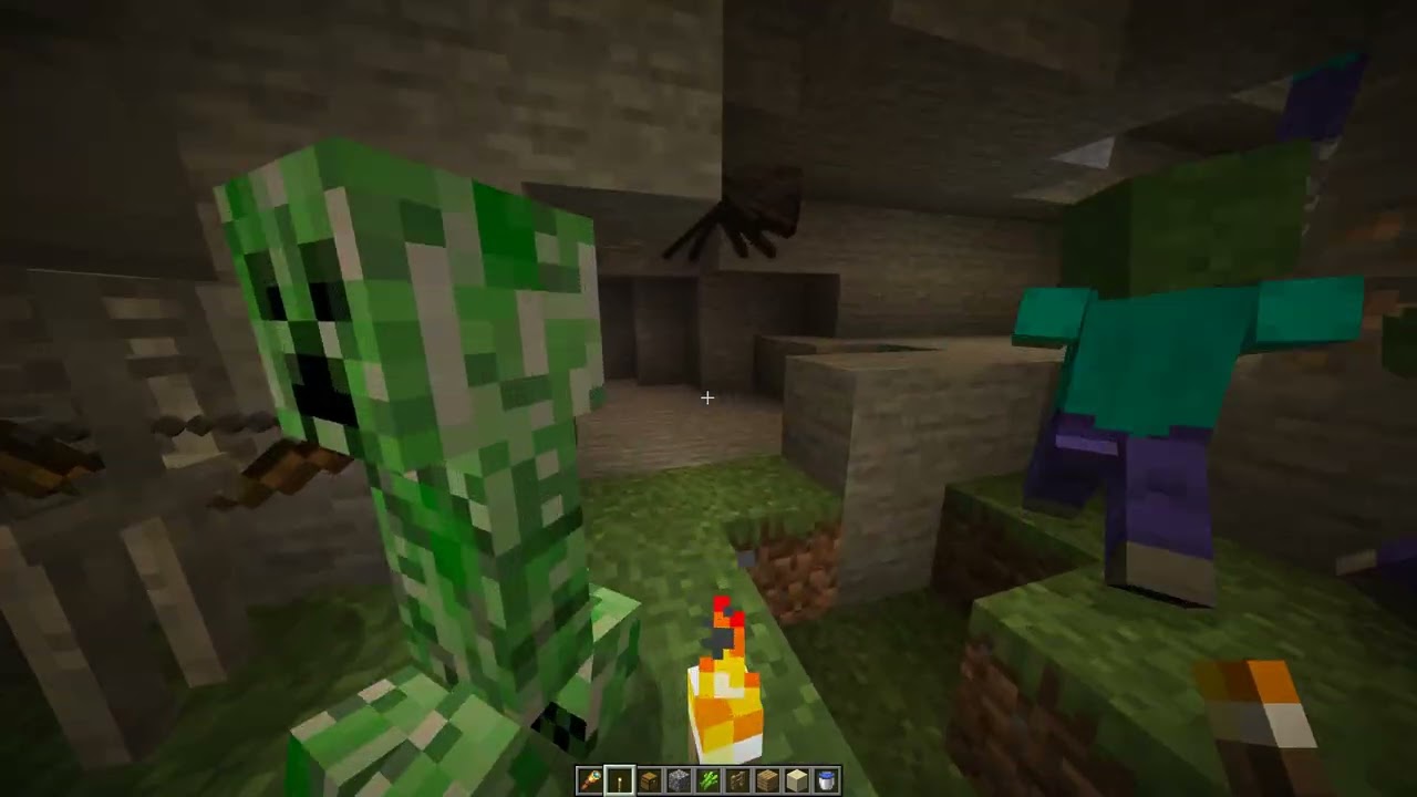 Minecraft casa en la montaña