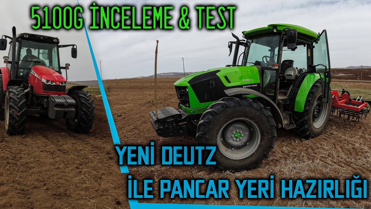 DEUTZ-FAHR 5100G & MF5410 İLE KÜRÜM ÇEKİYORUZ! |TARIMVLOG| MF5410 5 METRE TIRMIĞI ÇEKEMİYOR!!