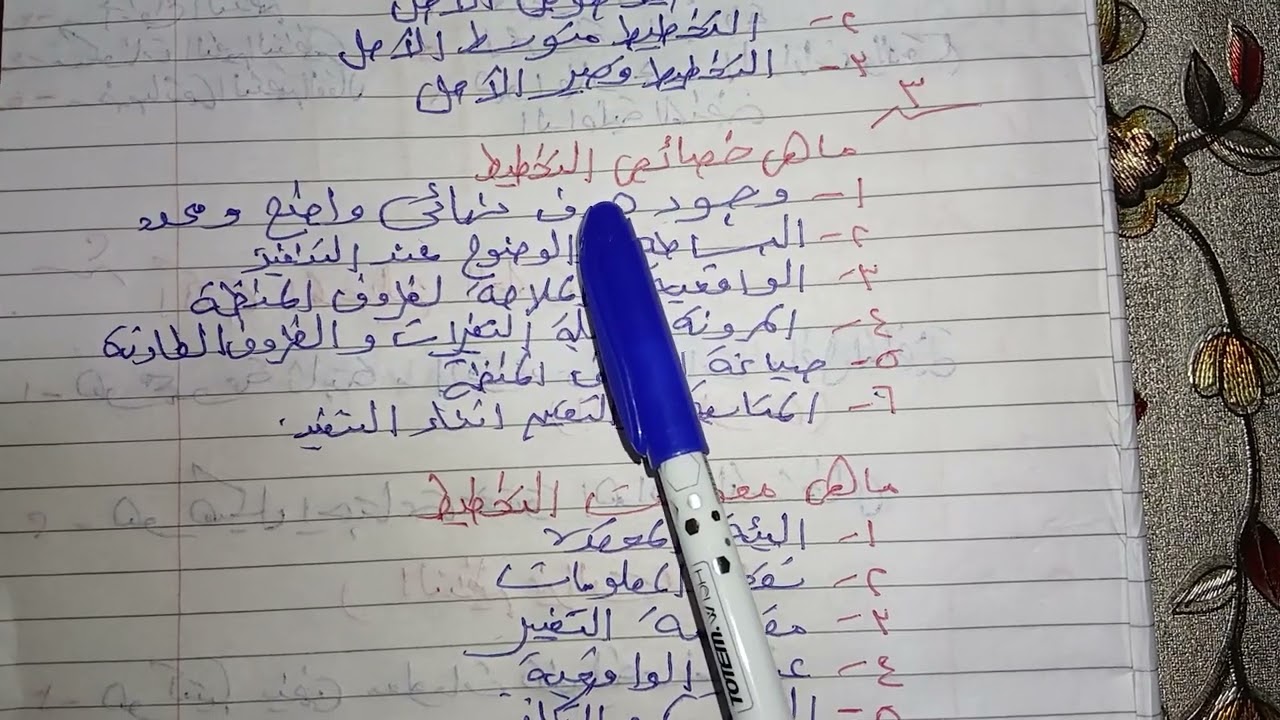 حل المرفق السادس مادة الإدارة الصف الأول التجارى