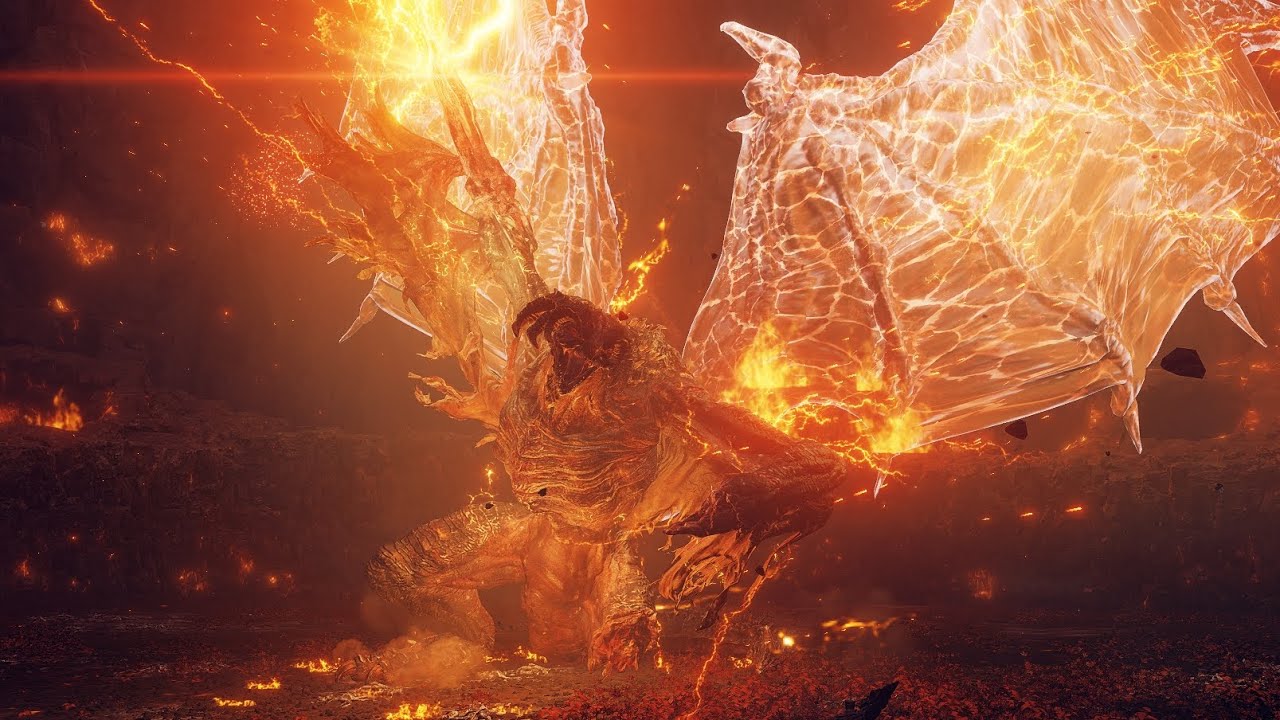 Elden Ring DLC - Bayle The Dread No Damage Boss Fight 