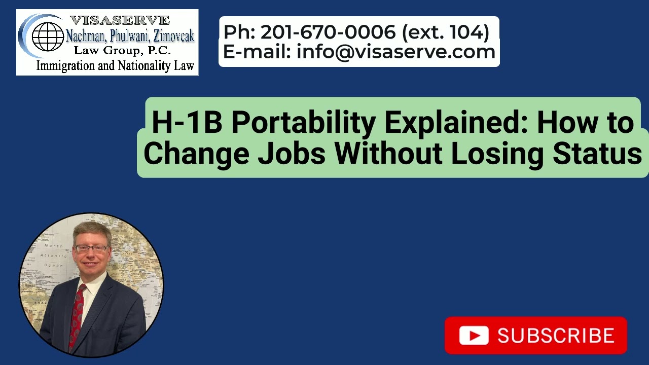 H-1B Portability Explained: How to Change Jobs Without Losing Status