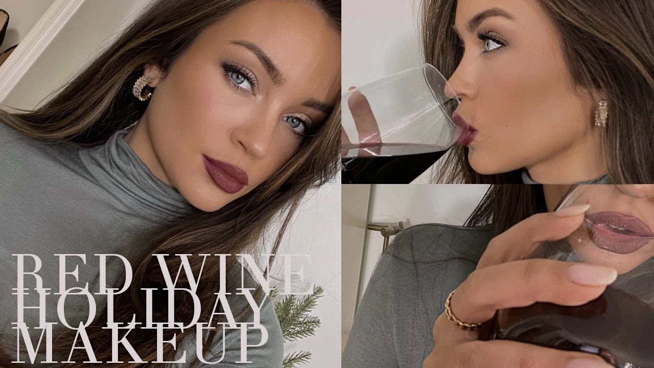 RED WINE INSPIRED HOLIDAY MAKEUP LOOK 🍷❤️
