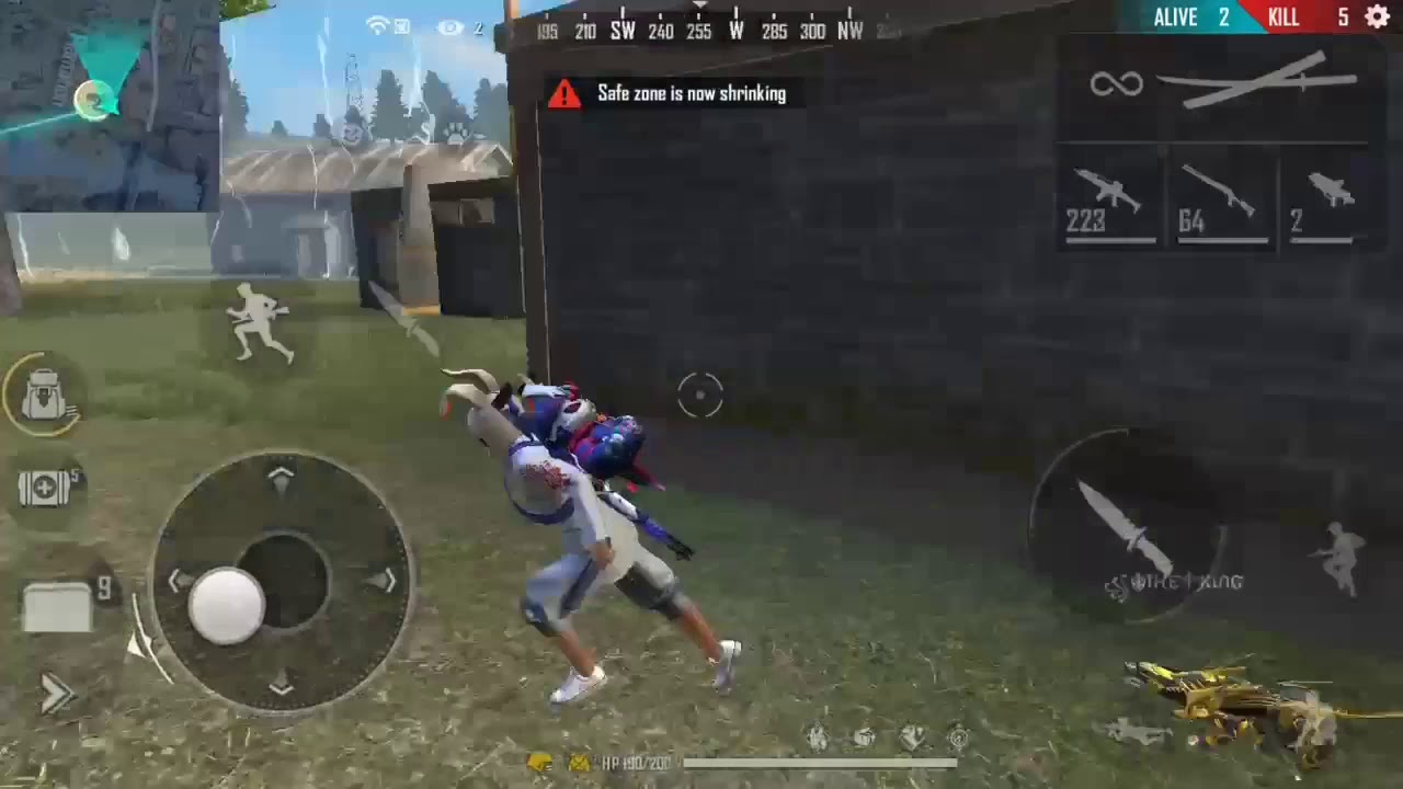 Free fire / 📱only 2 alive game play with booyah / #blackheart #freefire / Tera baap aaya edited 🎶