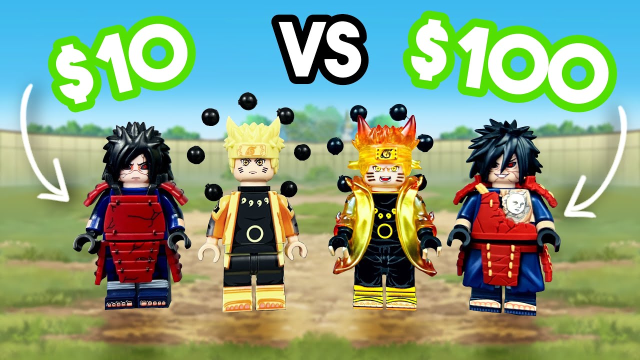 Минифигурки Lego Naruto за 10 и 100 долларов | Обновление коллекции | Неофициально