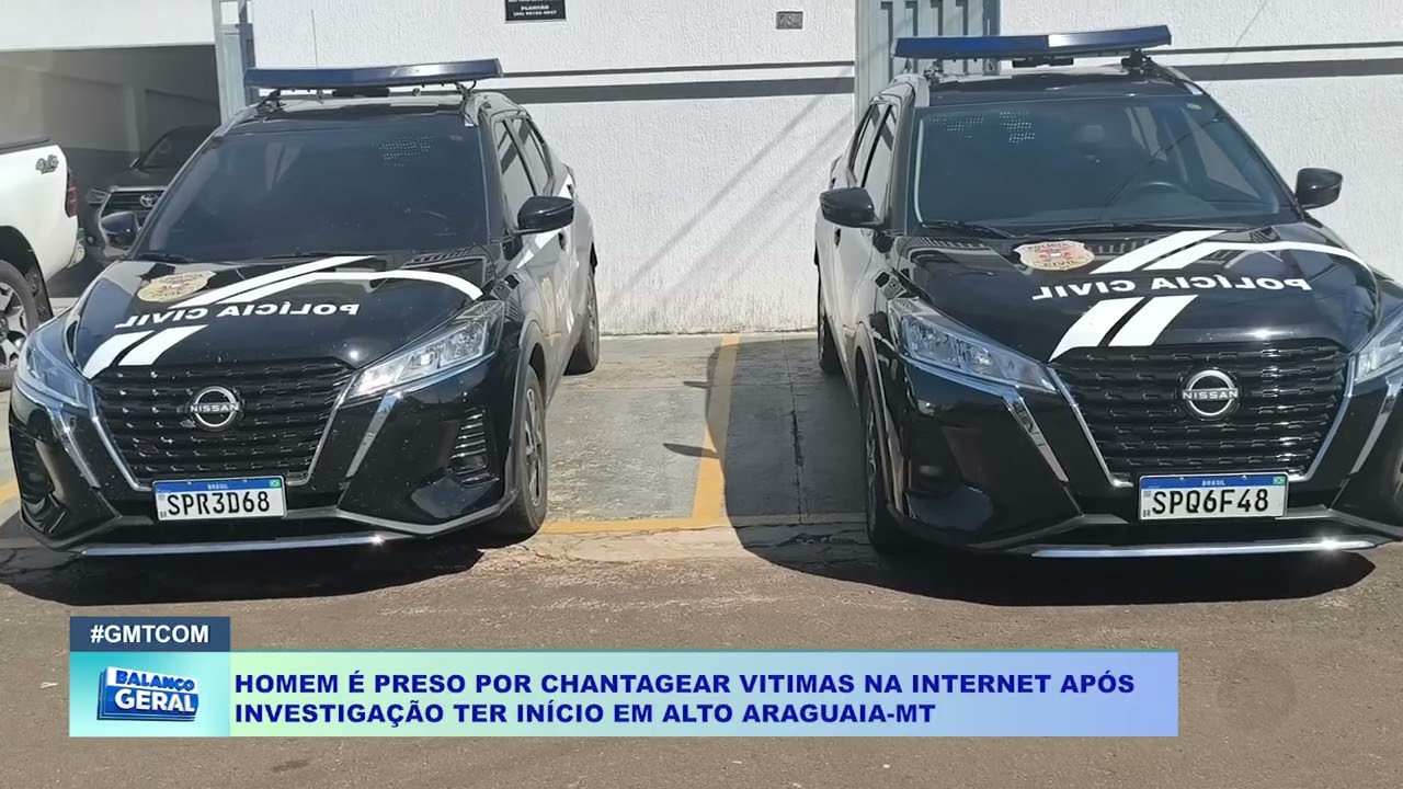 HOMEM É PRESO POR CHANTAGEAR VITIMAS NA INTERNET APÓS  INVESTIGAÇÃO TER INÍCIO EM ALTO ARAGUAIA