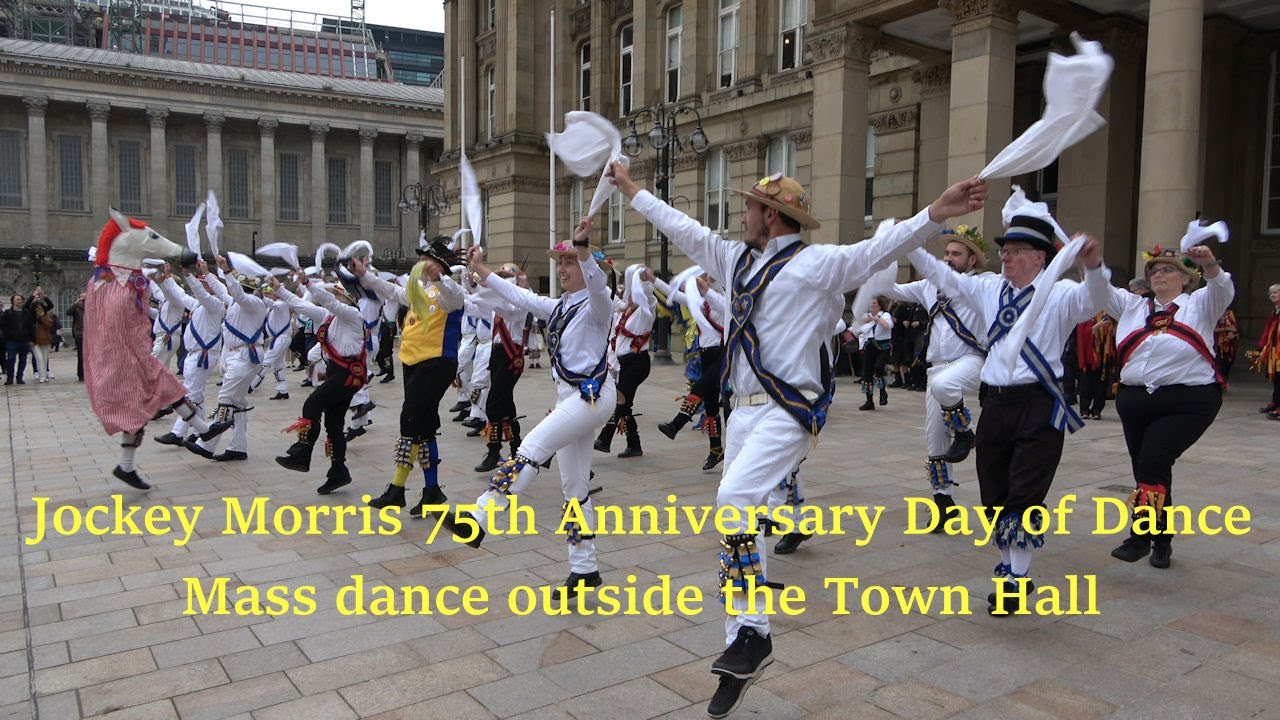 Jockey Morris 75th Anniversary Day of Dance - Mass dance outside the Town Hall