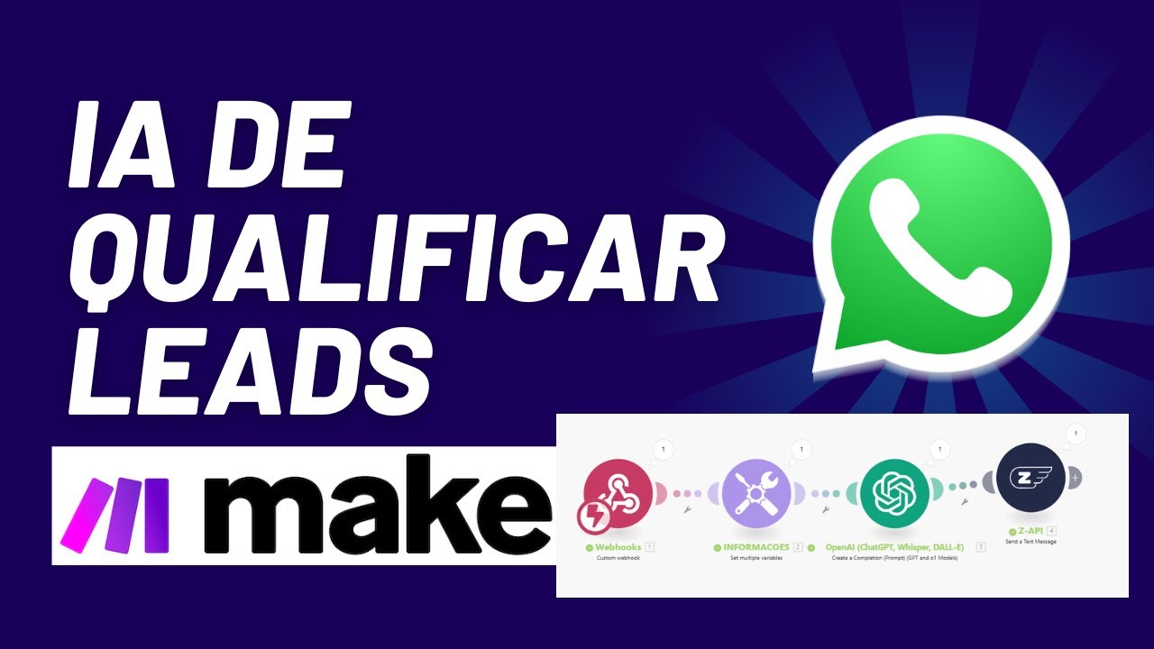 Construindo uma IA de SDR com Make e ZAPI passo a passo de forma r&aacute;pida e f&aacute;cil