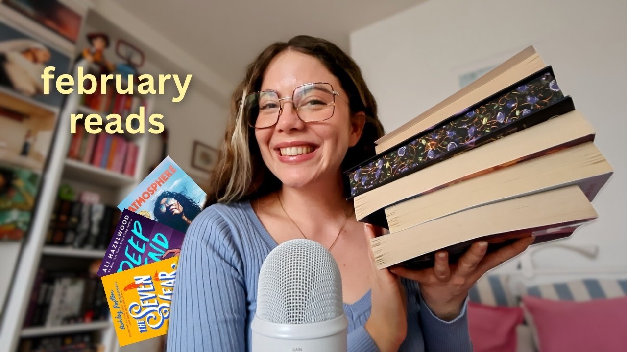 ASMR the 7 books I read in february (two 5 stars!) 📚⭐️