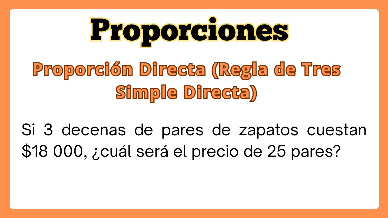 Si 3 decenas de pares de zapatos cuestan $18 000, &iquest;cu&aacute;l ser&aacute; el precio de 25 pares? 