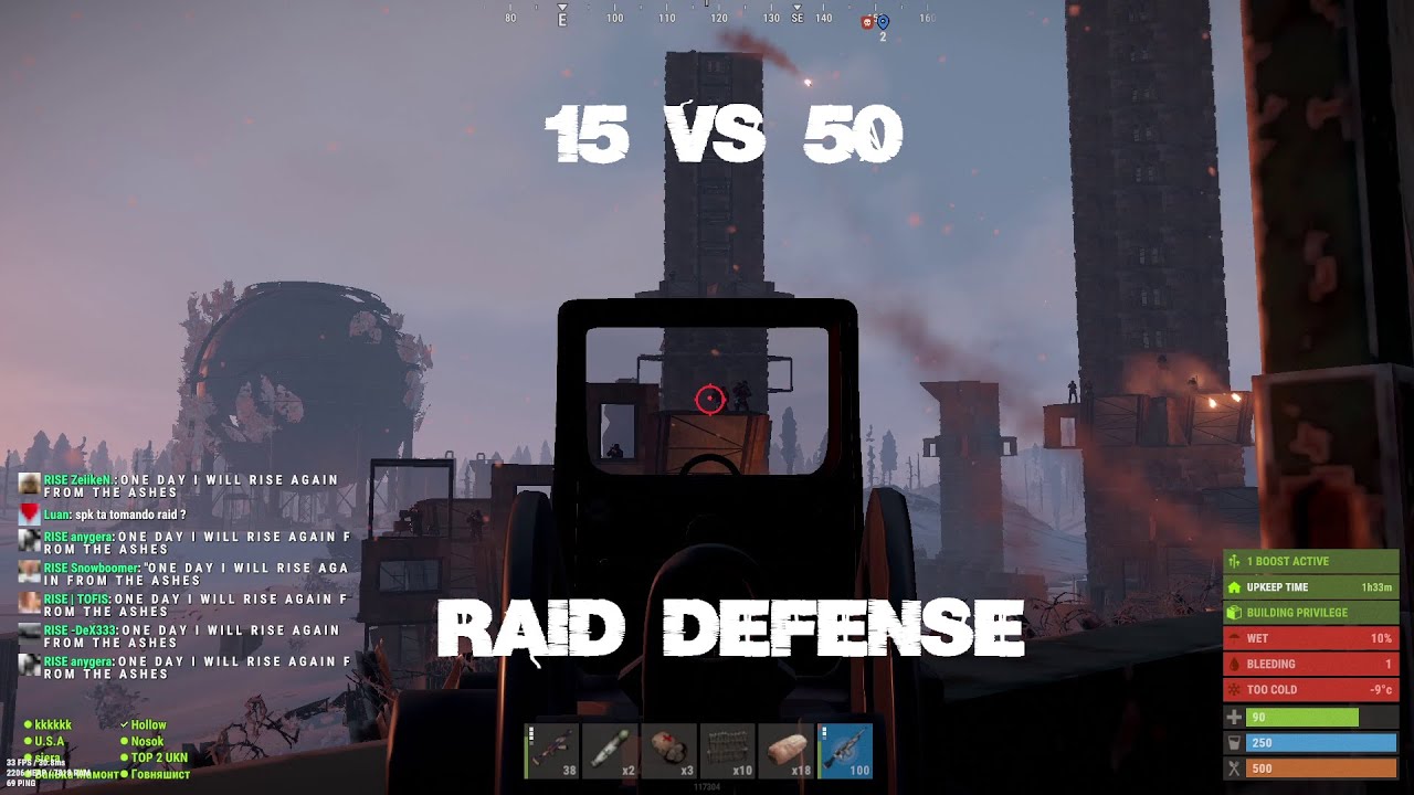 GETTING RAIDED BY THE BIGGEST CRAZY RUSSIANS l BOTS VS R2xRISE 15VS50 l VITAL EU MEDIUM