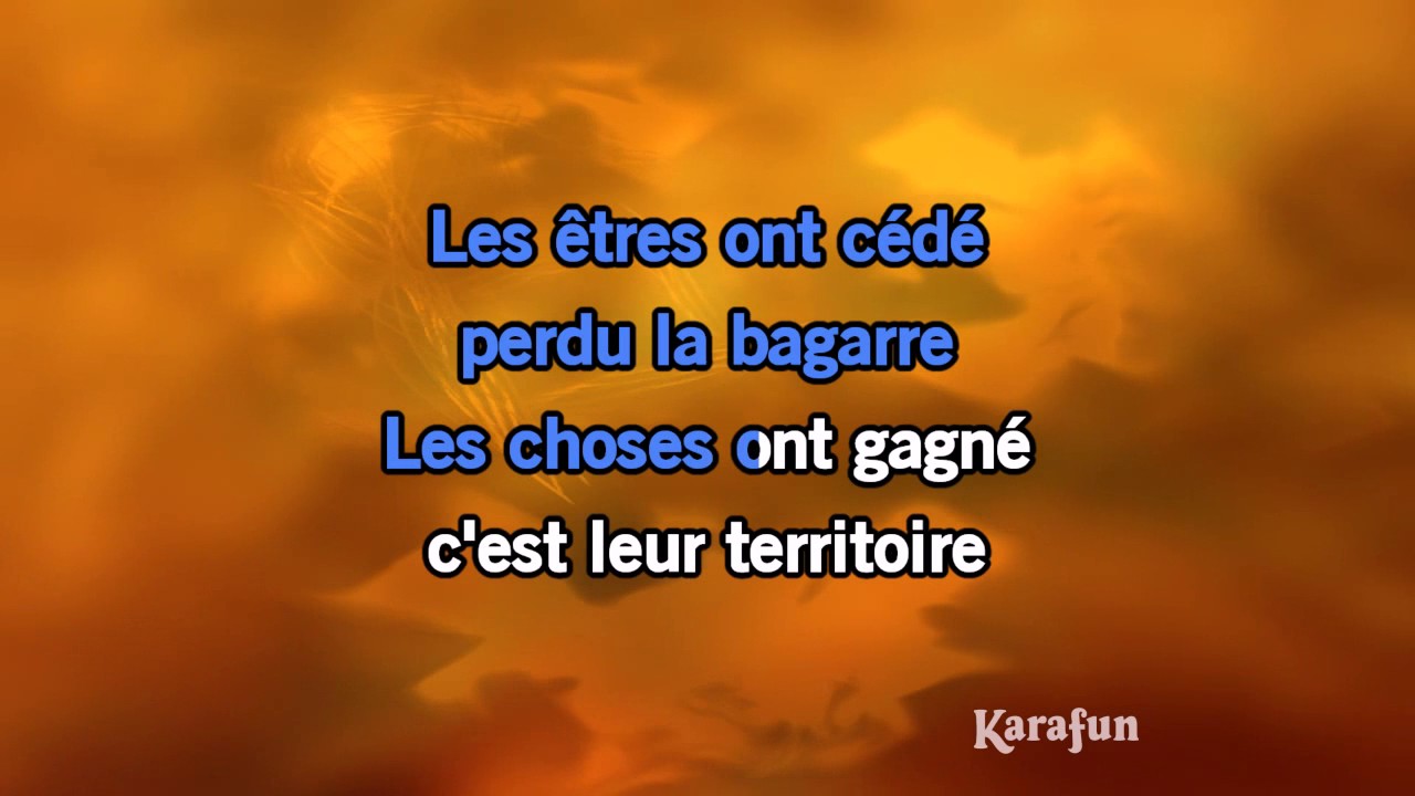 Karaoké La vie par procuration (Live) - Jean-Jacques Goldman *