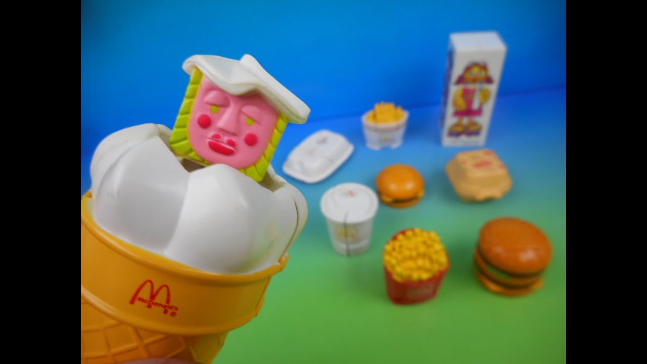 1989 NEW FOOD CHANGEABLES SET OF 9 McDONALD'S HAPPY MEAL COLLECTION VIDEO REVIEW