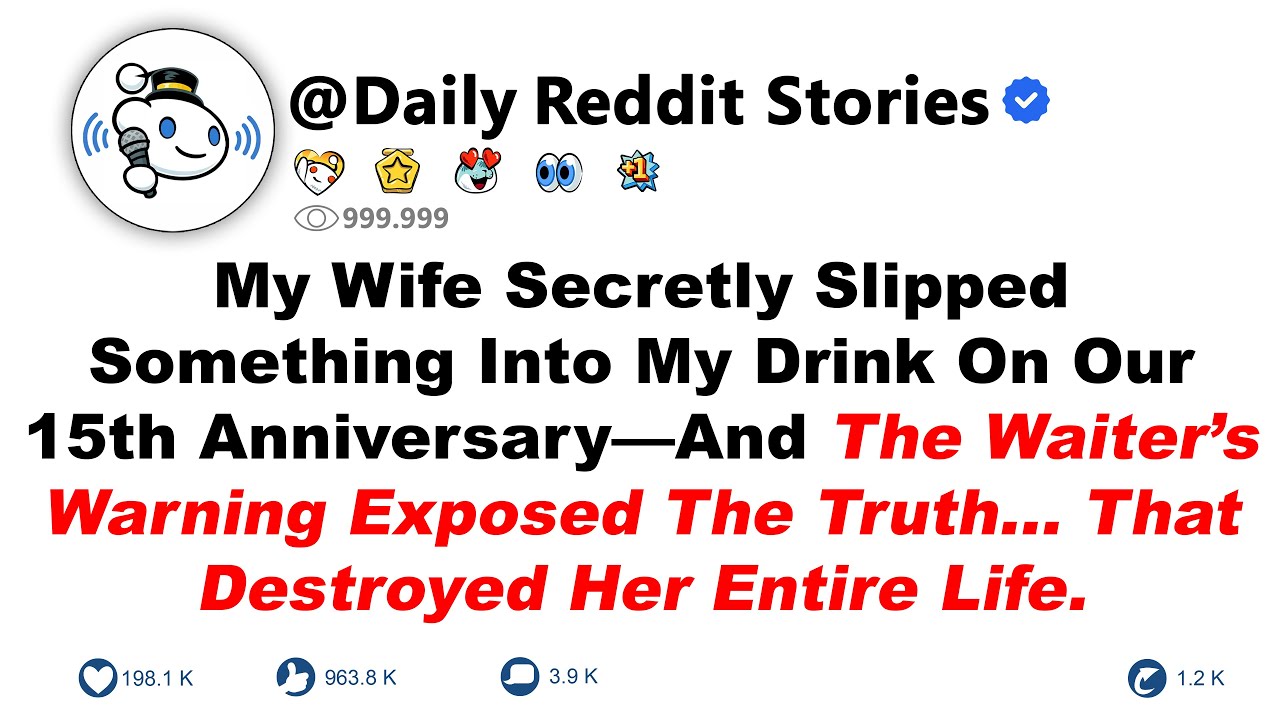 My Wife Secretly Slipped Something Into My Drink On Our 15th Anniversary—And The Waiter’s Warning...