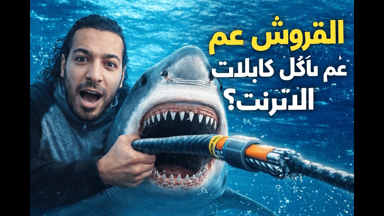 هل القروش عم تاكل كابلات الإنترنت؟ الحقيقة اللي ما حدا حكاها 🦈🌍